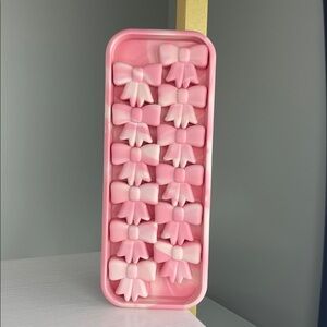 Joie Pink Bow Silicone Mold | Coquette Aesthetic | Ice & Candy Tray